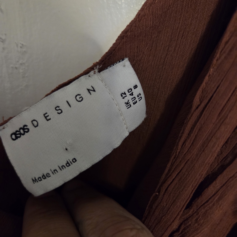 ASOS DESIGN Rust Dress - Picture 2 of 2